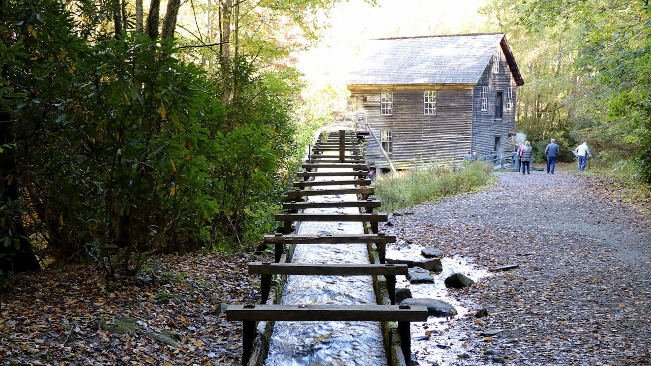 Mingus Mill is near the Oconaluftee Visitor Center at the south edge of the park.