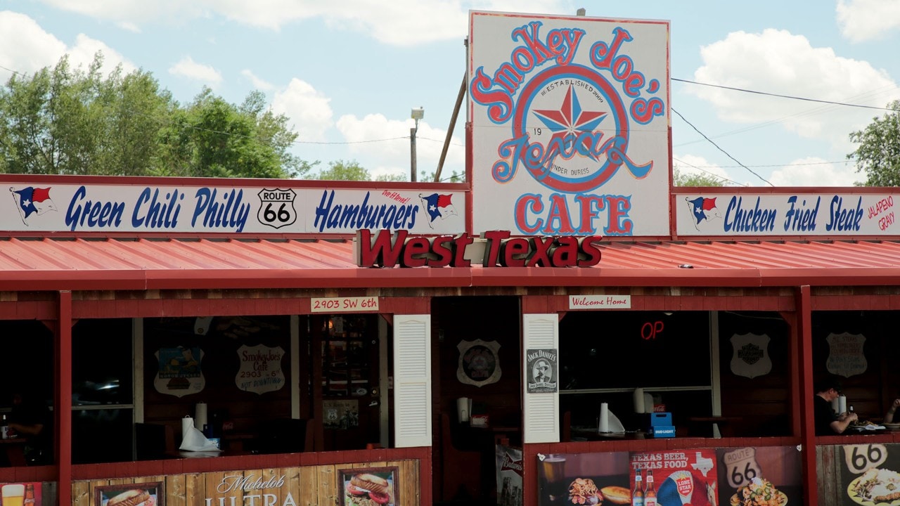 Smokey Joe's on Route 66 serves Texas favorites, including chicken fried steak.