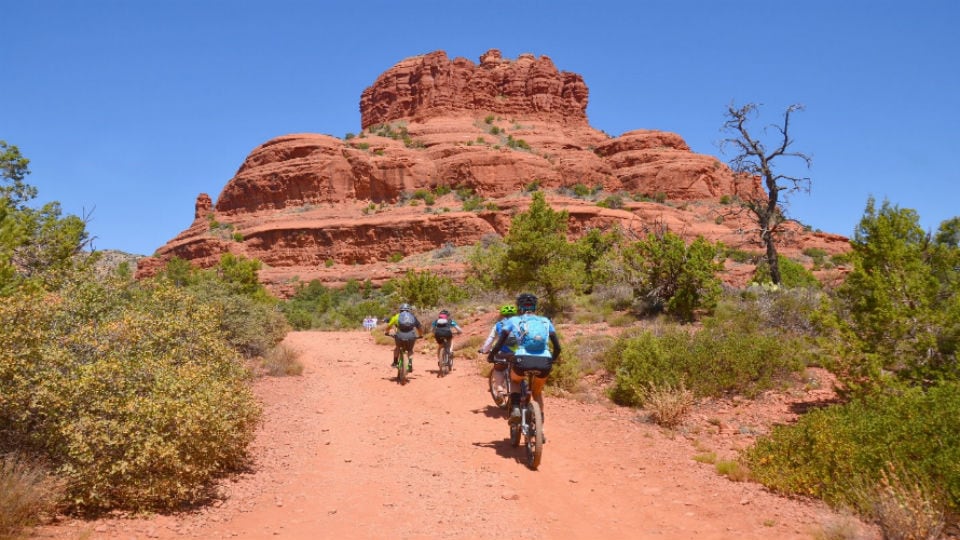 Bike riding in Sedona, AZ